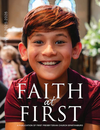 Faith at First Winter 2025-2026 Newsletter Cover