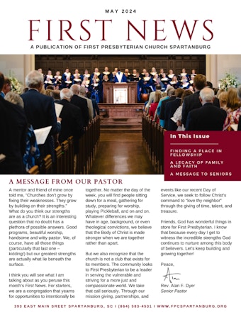 May 2024 Newsletter Cover